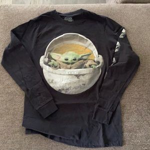 Star Wars baby yoda long sleeve tshirt